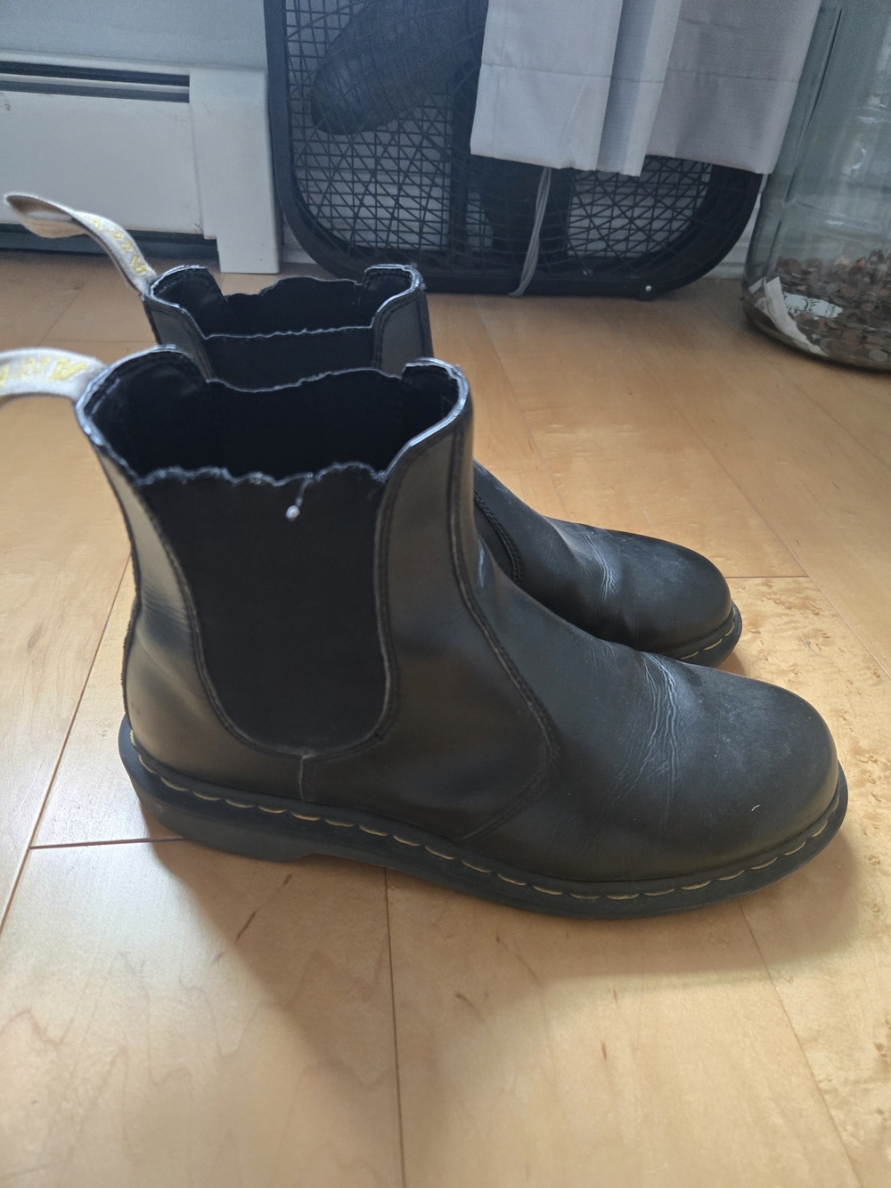 Dr. Martens Black Leather Chukka Chelsea Boots